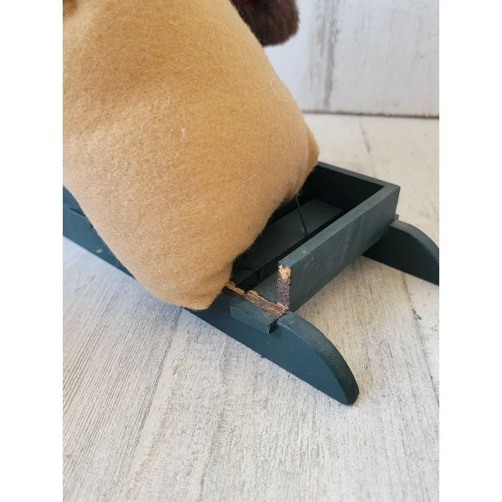 Santa‎ Claus joyride sled bell gift AS IS figured decor home sledding